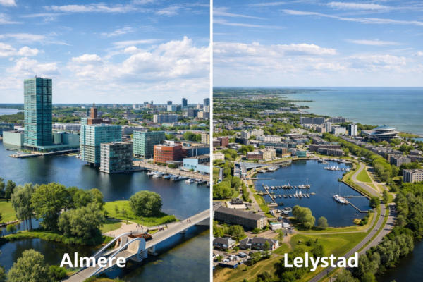 Almere en Lelystad: twee steden in Flevoland